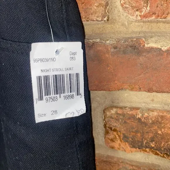 NWT BLANKNYC Black Wash Denim Night Stroll Jean Mini Skirt Women's Size 28 - Picture 6 of 10